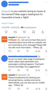 Brand reputation crisis management easyjet